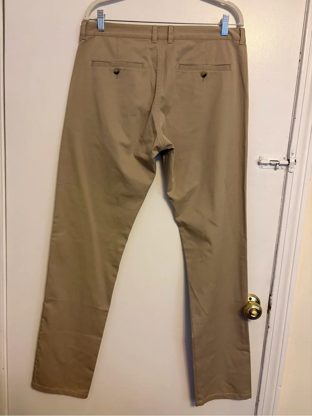Sandro Slim Fit Cotton Chinos in Beige Clair